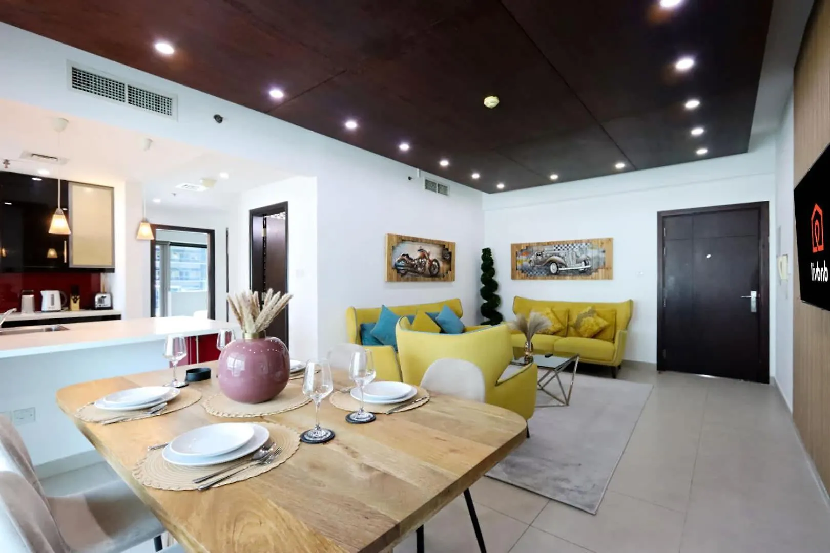 Livbnb-2Br In Dubai Marina Next To Metro Lägenhet
